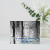 Carte Postale Citation de pluie (Debout devant)