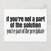 Carte Postale Citation de professeur de chimie amusante (Devant)