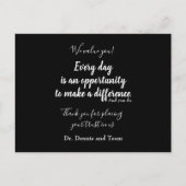 Carte Postale Citation de remerciement patient en typographie no (Devant)