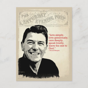 Carte Postale Citation de Ronald Reagan