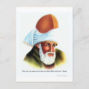 Carte Postale Citation de Rumi "Faire l'amour" sur des T-shirts,