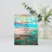 Carte Postale Citation De Rumi Inspiration Sur L'Univers (Debout devant)