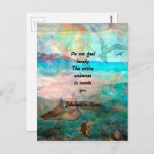 Carte Postale Citation De Rumi Inspiration Sur L'Univers (Devant / Derrière)