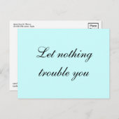 Carte Postale Citation de Saint Teresa (Devant / Derrière)