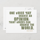 Carte Postale Citation de Sally McLean (Devant / Derrière)