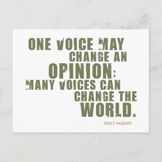 Carte Postale Citation de Sally McLean (Devant)