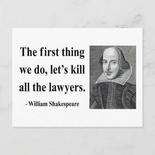 Carte Postale Citation de Shakespeare 4b (Devant)