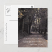 Carte Postale Citation de Shakespeare; Bend in the Buffalo Road (Devant / Derrière)