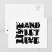 Carte Postale Citation de slogan de récupération en 12 étapes «  (Devant / Derrière)