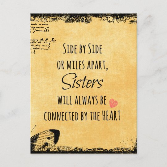 Carte Postale Citation De Soeur Zazzle Be