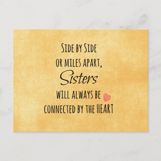 Carte Postale Citation de soeurs (Devant)