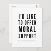 Carte Postale Citation de soutien moral avec encouragement sarca (Devant / Derrière)