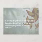 Carte Postale citation de succès henry ford (Devant)