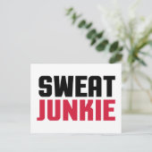 Carte Postale Citation de Sweat Junkie Gym (Debout devant)