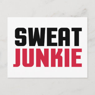 Carte Postale Citation de Sweat Junkie Gym