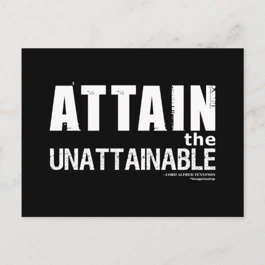 Carte Postale Citation de Tennyson (Devant)