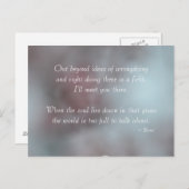 Carte Postale Citation de tolérance Rumi (Devant / Derrière)