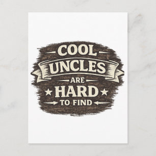 Carte Postale Citation de Tonton Cool – Design de Cadeau Drôle V