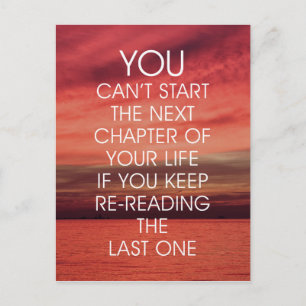 Carte Postale Citation de vie du chapitre suivant