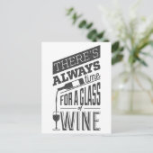 Carte postale Citation de vin (Debout devant)