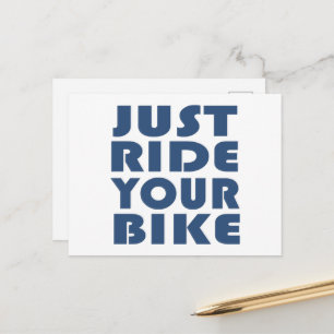 Carte Postale Citation de VTT motivationnel - Cyclisme drôle