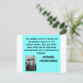 Carte Postale Citation de Werner Heisenberg (Debout devant)