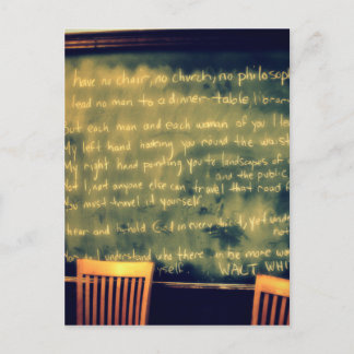 Carte Postale citation de whitman de walt
