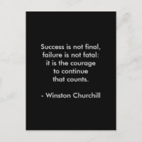 Citation de Winston Churchill ; Succès