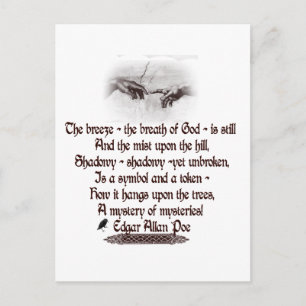 Carte Postale Citation d'Edgar Allan Poe
