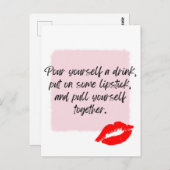 Carte Postale Citation d'Elizabeth Taylor (Devant / Derrière)