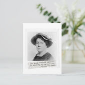 Carte Postale Citation d'Emma Goldman - Ignorance - Activisme fé (Debout devant)