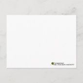 Carte Postale Citation d'encouragement de cônes de pin à l'aquar (Dos)