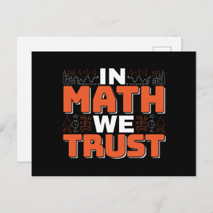 Carte Postale Citation d'enseignant en mathématiques - En mathém