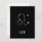 Carte Postale Citation des signes Leo Zodiac (Devant / Derrière)