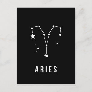 Carte Postale Citation des signes Zodiac Aries