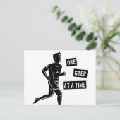 Carte Postale Citation d'exécution motivationnelle Noire (Debout devant)