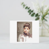 Carte Postale Citation d'Ida B Wells et de "Vérité" (Debout devant)