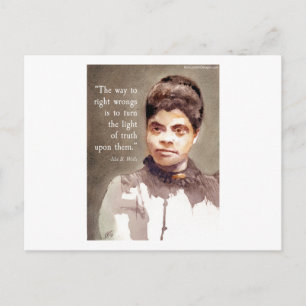 Carte Postale Citation d'Ida B Wells et de "Vérité"