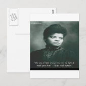 Carte Postale Citation d'Ida B Wells & Vérité (Devant / Derrière)