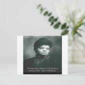 Carte Postale Citation d'Ida B Wells & Vérité (Debout devant)