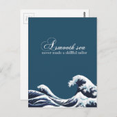 Carte Postale Citation d'inspiration Art Imprimer Décor "Une mer (Devant / Derrière)