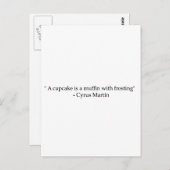 Carte Postale Citation drôle (Devant / Derrière)