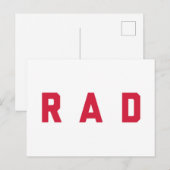 Carte Postale Citation drôle de rad (Devant / Derrière)