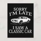 Carte Postale Citation drôle de voiture classique (Devant)