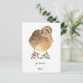 Carte Postale Citation drôle, La vie jette citron, canard, Humou (Debout devant)