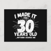 Carte Postale Citation drôle pour 30e anniversaire Sarcasme 30 a (Devant)