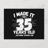 Carte Postale Citation drôle pour 35e anniversaire Citation sarc (Devant)