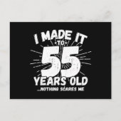 Carte Postale Citation drôle pour 55e anniversaire Sarcasme 55 a (Devant)