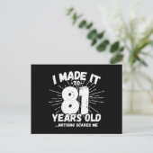 Carte Postale Citation drôle pour 81e anniversaire Sarcasme 81 a (Debout devant)