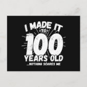 Carte Postale Citation drôle pour les 100 ans sarcastique 100 an (Devant)
